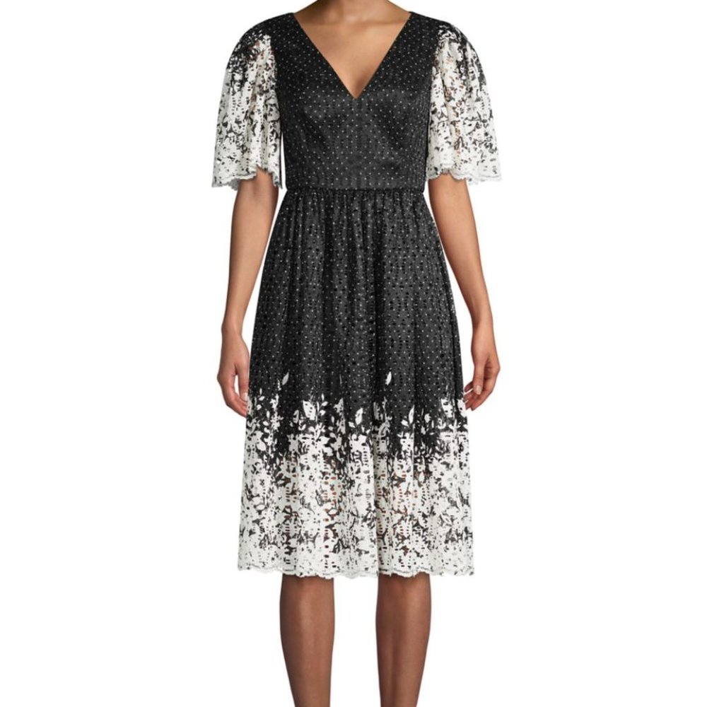 V-Neck Lace Dress